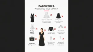Zakażone elementy stylizacji na ślubie - infografika zakazów dress code