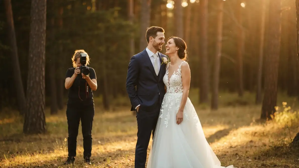 Para młoda podczas sesji plenerowej z fotografem ślubnym w 2026 roku